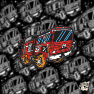 STICKER CON BARNIZ SECTORIZADO «CAJÓN DE TOMATES»