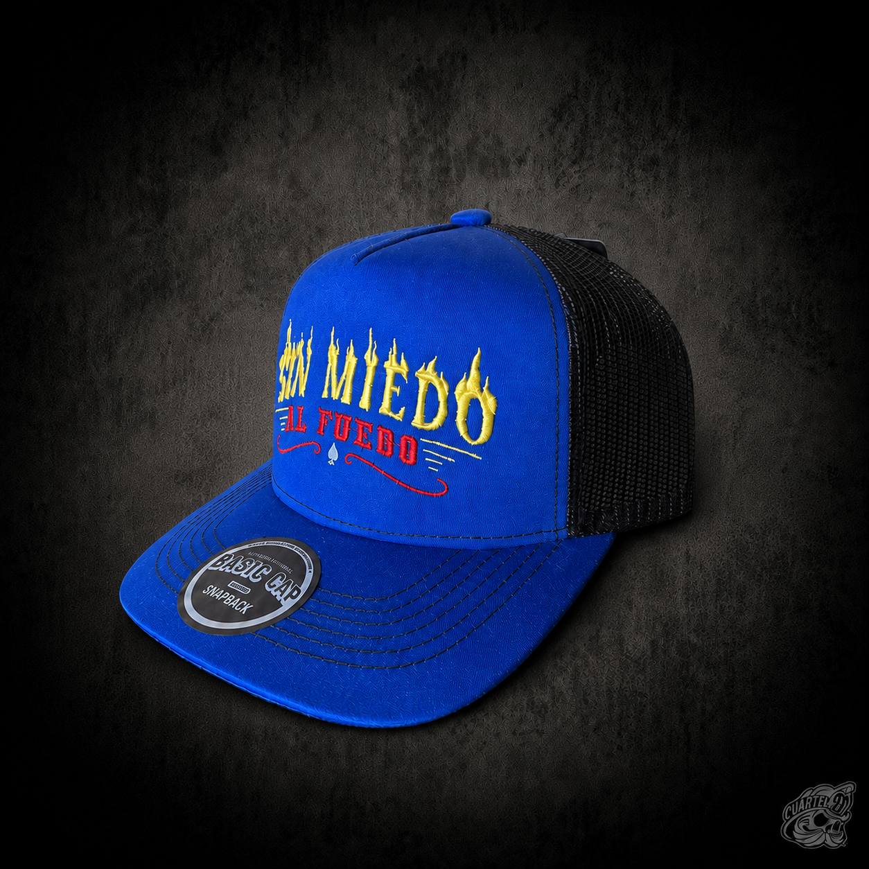SNAPBACK CAP AZUL-NEGRO